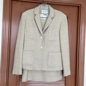 Rena Rowan Fully Lined Tweed Suit with Coordinating Sweater